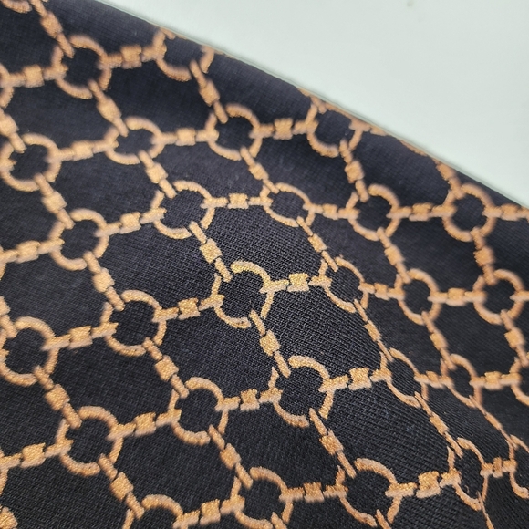 Chico's Women's Size 0 US 4 Chain Print Slim Leg Pants Pull On Gold/Black - Picture 12 of 12